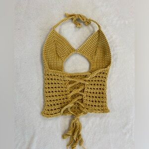 crochet peekaboo top